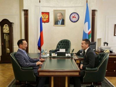 Глава Якутии встретился с Героем России Игорем Юргиным
