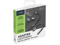 Адаптер Deppa (72407) Lightning/Jack 3.5mm (графит)