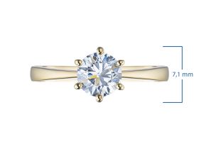 Кольцо из желтого золота э0312кц06160900