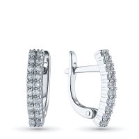 Серьги из серебра э0612сг04210303_white