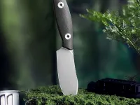 Походный нож Trivisa Aubergine-BG, сталь 14C28N, рукоять G10, черный