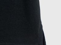 Поло из плотного хлопка, Черный