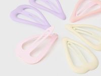 Набор заколок клик-клак для девочек, 6 шт., Мультицвет