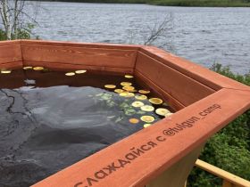 Рыбалка на тайменя на реке Дянышка