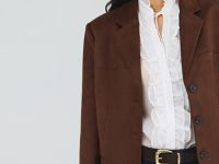 Блузка с рюшами, Белый