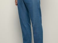 Брюки зауженного кроя с добавлением льна