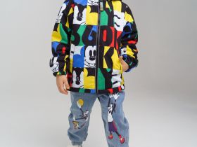 Ветровка из мембранной ткани, на флисе для мальчика