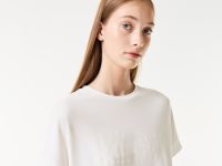 Женская хлопковая футболка Lacoste