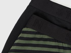 Трусы-транки с низкой посадкой, 2 шт., Черный