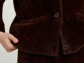 Кардиган с округлой горловиной