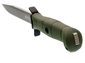 Тактический нож Kizlyar Supreme Vector Olive, сталь 420HC TW, рукоять кратон, хаки
