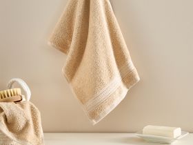 Полотенце махровое Basena, кремовое