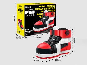 JK8202 Конструктор Красно-белая кроссовка