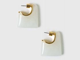 Серьги женские, Белый