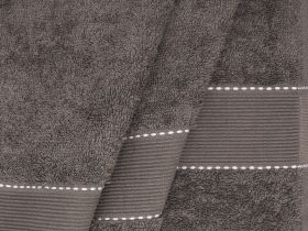 Полотенце махровое Tesoro, серое