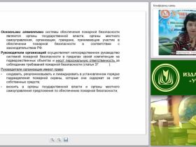 Организационные основы обеспечения пожарной безопасности организации