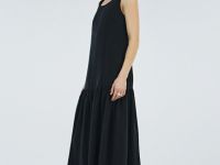 Платье А-силуэта из лиоцелла, Черный