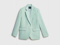 Однобортный жакет, Зеленый