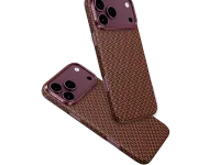 Чехол-накладка Keephone Ankora Aramid MagSafe для Apple iPhone 17 Pro/18 Pro кевлар (бордовый)