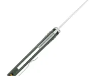 Складной нож SRM Medal 255L-MG3, сталь 140Cr, рукоять микарта, зеленый