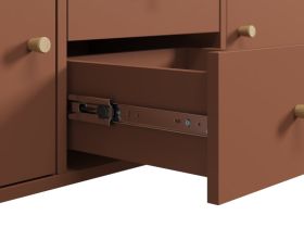 Стеллаж Кейн 2-112x149 Терракотовый