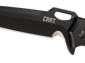 Складной нож CRKT 7050 Septimo, сталь 8Cr13MoV Black Oxide Finish Combo Edge, рукоять алюминий/резиновые вставки