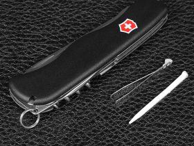 Нож перочинный Victorinox Picknicker, сталь X55CrMo14, рукоять Nylon, черный, 11 функций, 111мм