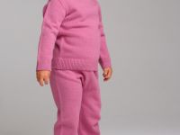 Комплект детский трикотажный для девочек: джемпер, брюки