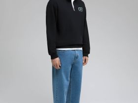 Джинсы wide leg fit мужские