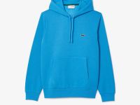 Мужское худи Lacoste классического кроя с флисом