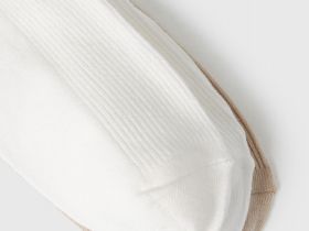 Короткие носки в рубчик для девочек, 3 пары, Белый