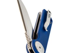 Складной нож Dr.Tech W3897GB, сталь D2, рукоять G10, синий