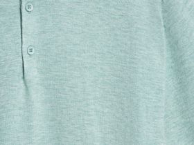 Вязаное поло с коротким рукавом, Зеленый