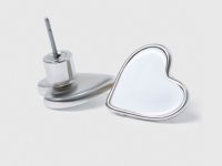 Серьги-пусеты в виде сердец, Мультицвет