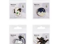 Набор металлических значков MESHU "In search of adventure", эмаль, 5 шт