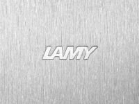 Записная книжка LAMY А6 192 стр, жесткая обложка серебристого цвета, обрез синий