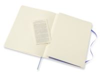 Записная книжка нелинованная Moleskine "Classic Soft" XLarge 19х25 см 192 стр., обложка мягкая голуб
