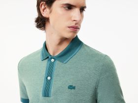 Мужское хлопковое поло Lacoste стандартного кроя