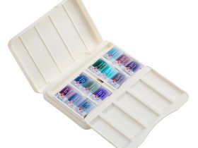 Набор акварели "Белые ночи" Грануляция 12 цв*2,5 мл, в пластиковой коробке