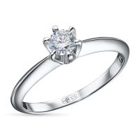 Классическое кольцо из серебра э0612кц06200856