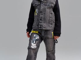 Куртка текстильная джинсовая для мальчиков