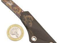 Нож киридаши KOI Rabbit Blue, сталь AUS-8, серый