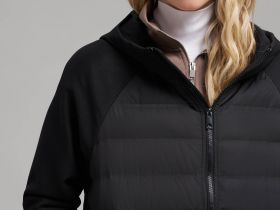 Стеганая куртка с наполнителем из натурального пуха