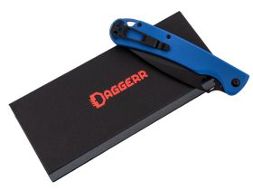 Складной нож Daggerr Sting XL Blue BW DLC, сталь D2, рукоять G10