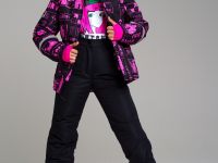 Куртка текстильная с полиуретановым покрытием для девочек