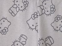 Серые легинсы в рубчик с принтом Hello Kitty для девочки Глория Джинс