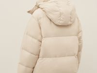 Пуховик с воротником-стойкой