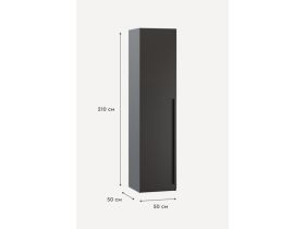 Распашной шкаф Кимбол 1-50x210 Черный