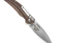 Складной нож CRKT Ripple Bronze Combo, сталь Acuto 440, рукоять нержавеющая сталь 420J2