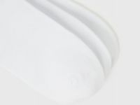 Носки в рубчик с полосами, 3 пары, Белый